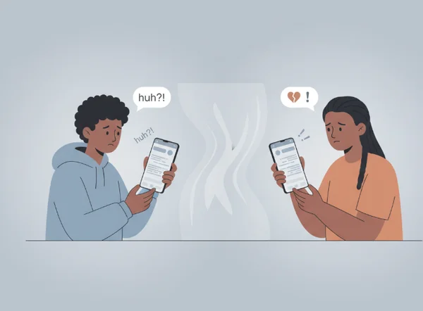 Text messages creating empathy barriers and misunderstandings