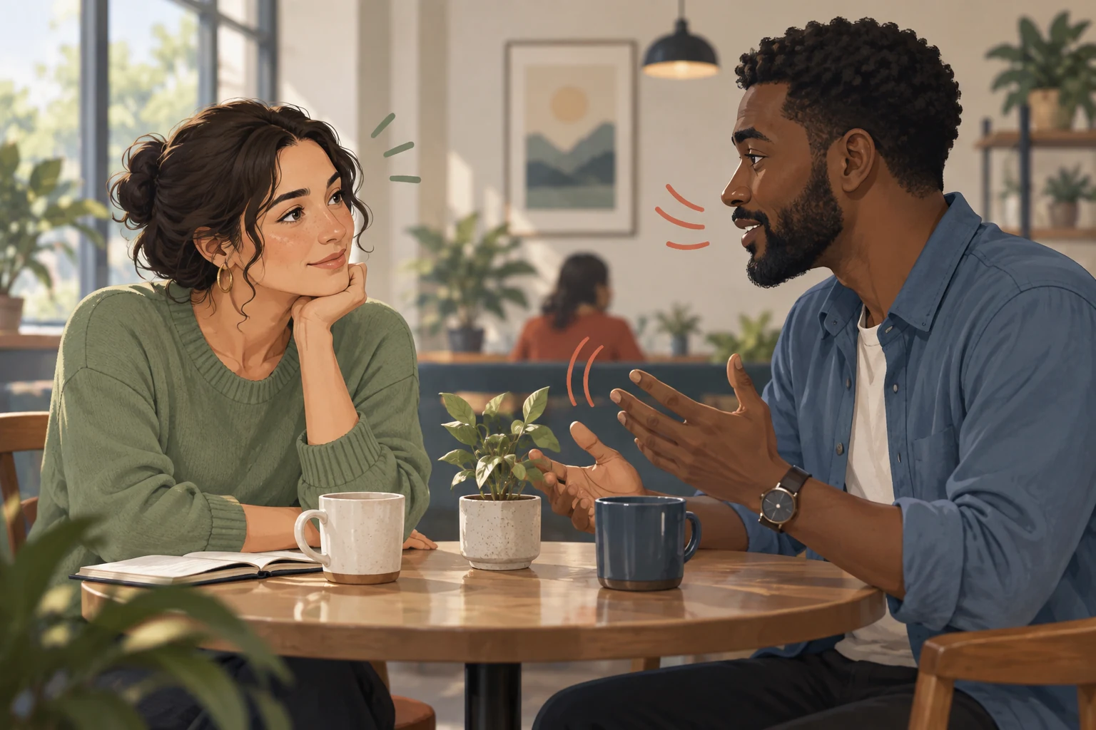 Conversation with emotional cues